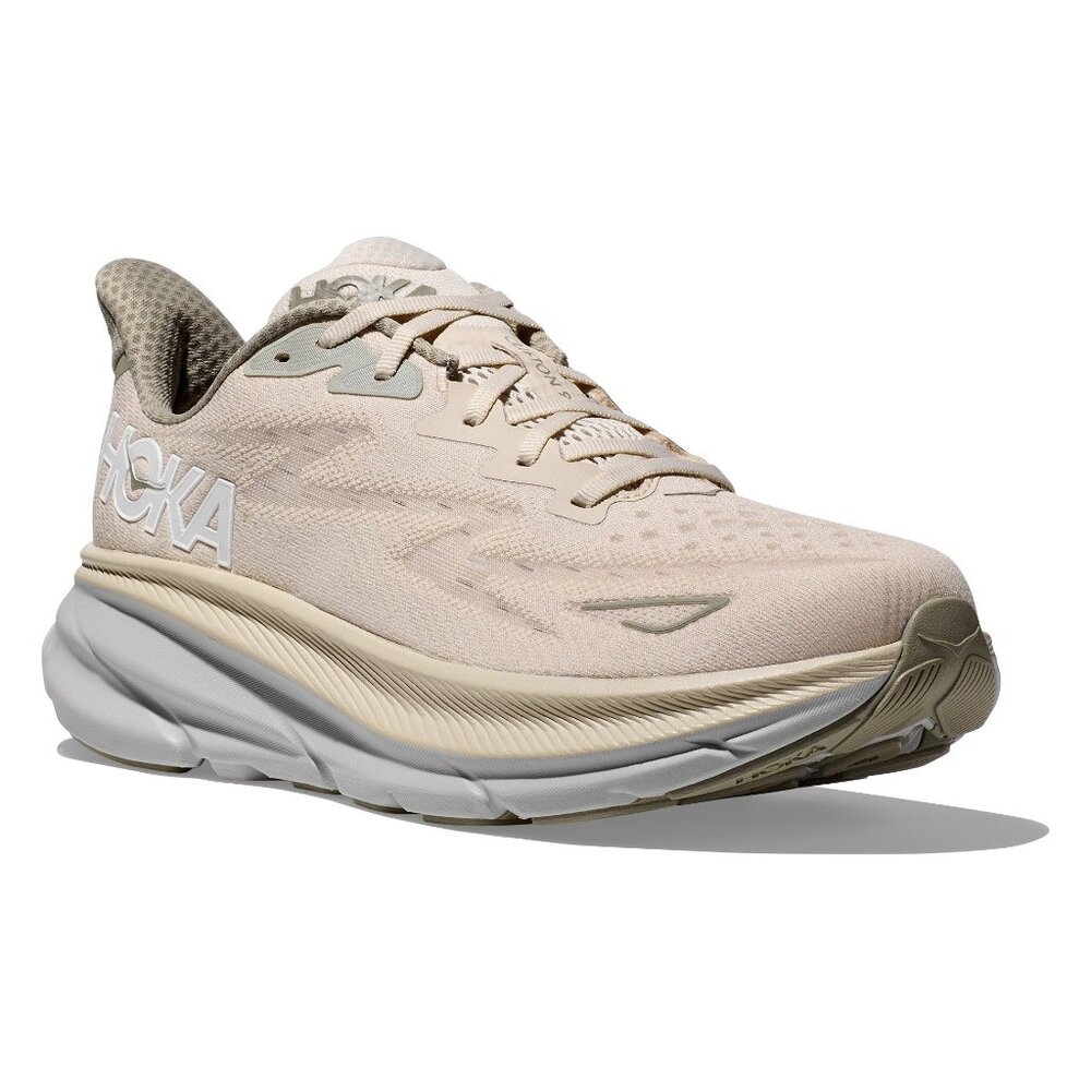 Men's HOKA Clifton9  - Color: Oat Milk / Barley - NEW IN BOX - Picture 8 of 12